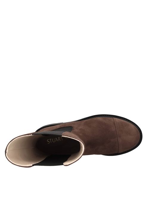 Scarponcini beatles in camoscio e tessuto STUART WEITZMAN | PRESLEY ULTLIF BOOT SUEDEMARRONE